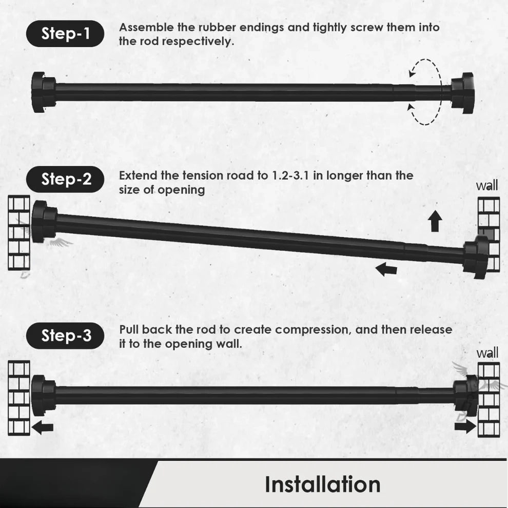 Drill-Free Multifunctional Adjustable Rod